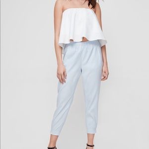 Aritzia Babaton Dexter pant | cropped linen blend